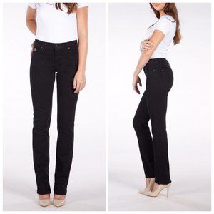 SECOND YOGA Black Straight Leg Jeans